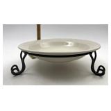 Longaberger USA Ivory pasta bowl with wrought