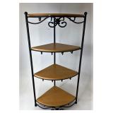 Longaberger Wrought iron corner stand with four