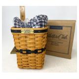 Longaberger JW miniature waste with Liner and
