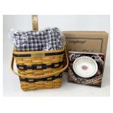 Longaberger JW miniature two pie with liner