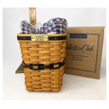 Longaberger JW miniature waste with liner and