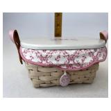 Longaberger HoH With liner protector lid and tie