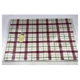 Longaberger Plaid tidings placemats set of two