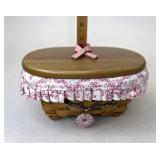 Longaberger HoH With liner protector lid and tie