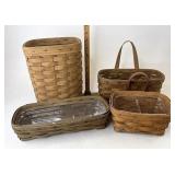 Longaberger Vintage baskets with three Protectors