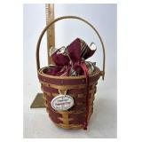Longaberger Peppermint stripe with liner