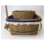 Longaberger Vintage cake with riser and large