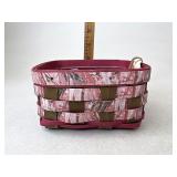 Longaberger Camo scout (pink) with Protector