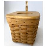 Longaberger Tall tissue with lid