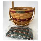 Longaberger Jingle bell with liner and protector