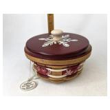 Longaberger Little falling snow with liner