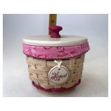 Longaberger HoH With liner protector lid and tie