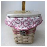 Longaberger HoH With liner protector lid and tie