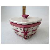 Longaberger HoH With liner protector lid and tie