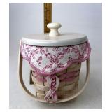 Longaberger HoH With liner protector lid and tie