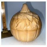 Longaberger Milk glass pumpkin dish