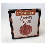 Longaberger Pumpkin tie on