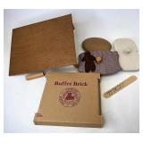Riser that needs repair buffet brick lids and