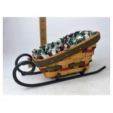 Longaberger Holiday helper sleigh with liner