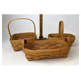 Longaberger Booking baskets with protectors