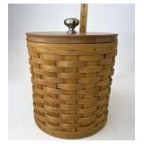 Longaberger Medium canister with lidded protector