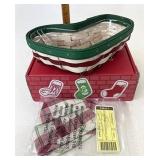 Longaberger Little stocking with liner and