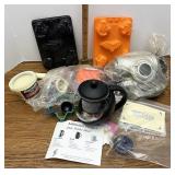 Assorted baking and kitchen items