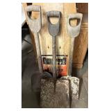 3 shovels