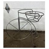 Metal bicycle plant stand