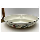 Lenox Poppies on Blue Divided serving dish