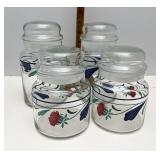 Lenox Poppies on Blue Storage jars