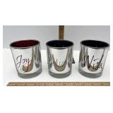 Joy believe and wish candle holders