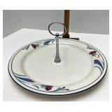 Lenox Poppies on Blue Sandwich plate