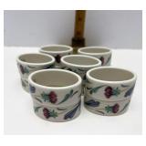 Lenox Poppies on Blue 12 Napkin rings
