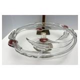 Crystal cake plate