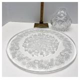 Mikasa basket bowl & glass plate