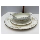Pope Gossar China Serving platter and gravy boat