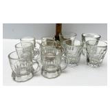Assorted shot glasses