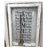 Family window decor