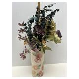 Vase with floral decor