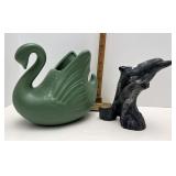 Dolphin and Swan