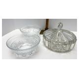 2 bowls & covered dish