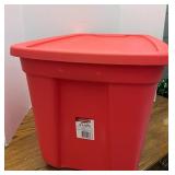 18 gallon red tote