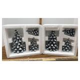 Dept 56 Code cast porcelain evergreen trees