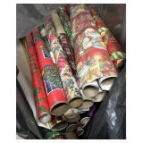 Bag full of wrapping paper