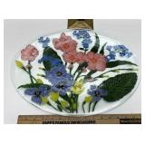 Peggy Karr Oval floral platter
