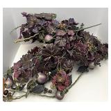 Purple floral decor