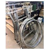 Assorted clothing racks great for yard sales
