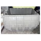 2 Gray tote with hinged lids