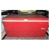 Retro red igloo cooler